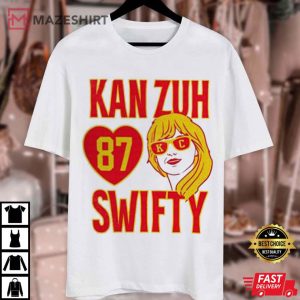 Taylor Swift Kan Zuh 87 Kelce Swifty T Shirt (3)