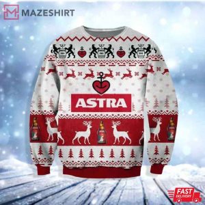 Astra Beer Ugly Christmas Sweater