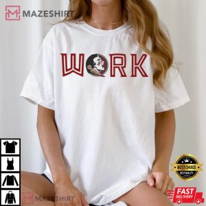 Florida State Seminoles Work T Shirt (2)
