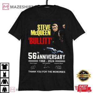 Steve Mcqueen Bullitt 56th Anniversary 1968 – 2024 T Shirt (3)