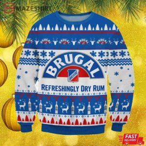 Brugal Dry Rum Christmas Ugly Sweater