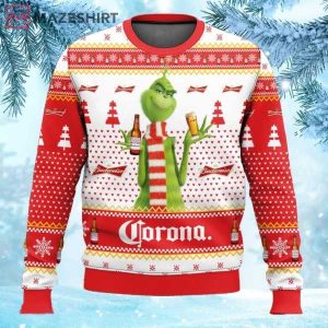 Grinch Budweiser and Corona Christmas Ugly Sweater Grinch Budweiser and Corona Christmas Ugly Sweater