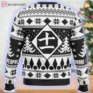 Chibi Kenpachi Zaraki Bleach Ugly Christmas Sweater (1)