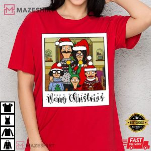 Bob's Burger Family Photo Xmas T Shirt (1)