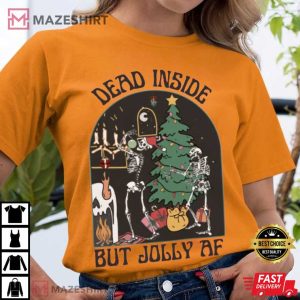 Dead Inside Spooky Christmas T Shirt (2)