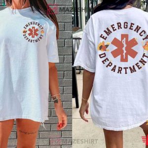 Emergency Department Thanksgiving Turkey T Shirt 1