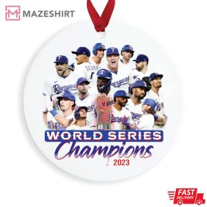 Texas Rangers Baseball World Series Ornament 1