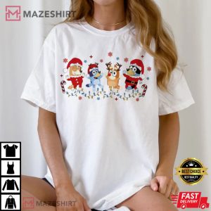 Christmas Party Bluey Family T Shirt (4)