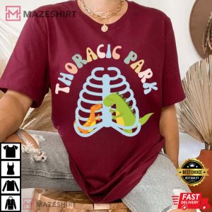 Thoracic Park Funny Nurse Dinosaur T Shirt (1)