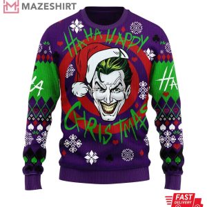 Joker Ha Ha Ha Green Ugly Christmas Sweater
