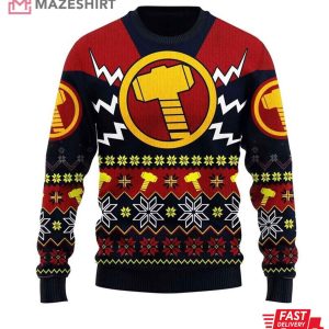 Thor’s Hammer Avengers Merry Xmas Ugly Sweater