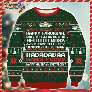Friends Happy Holidays Everybody Ugly Christmas Sweater