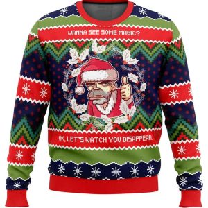 Bad Santa Wanna See Some Magic Ugly Christmas Sweater