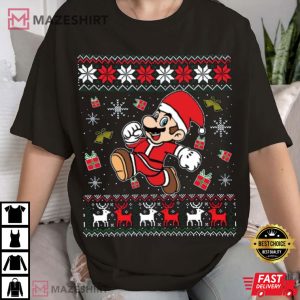 Mario Christmas Holiday Season T Shirt (1)