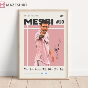 Lionel Messi Inter Miami Signature Poster (1)