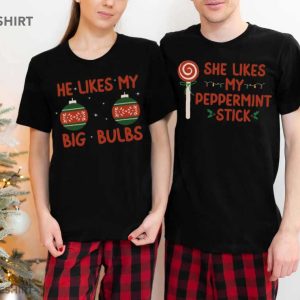 Husband and Wife Christmas Couple Matching Shirt