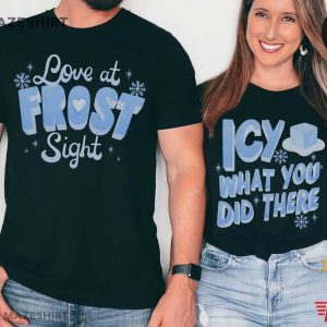 Love At Frost Sight Christmas Couple Shirts