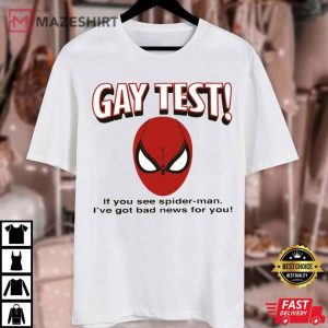 Gay Test Spiderman T Shirt (1)