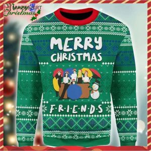 Friends Merry Christmas Ugly Christmas Sweater