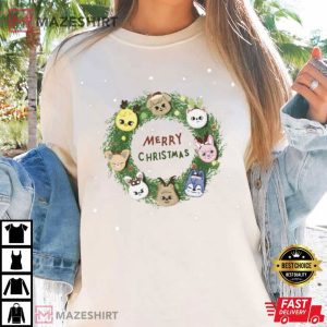 Stray Kids Merry Christmas SKZOO Wreath T Shirt (2)