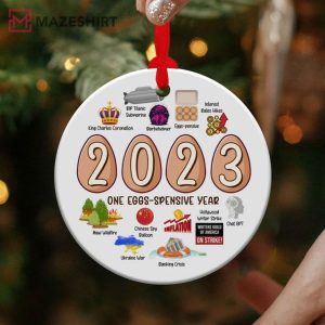 2023 Egg-Spensive Year Christmas Ornament