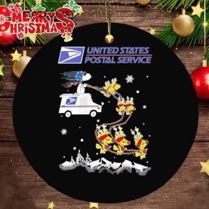 Snoopy and Woodstocks Reindeer United States Postal Service Ornament