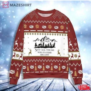 Lord Of The Rings Not All Those Wander Are Lost Ugly Sweater