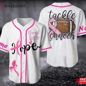Hope Breast Cancer Personalized Baseball Jersey