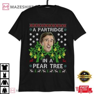 Alan Partridge Christmas A Partridge in A Pear Tree T Shirt (3)
