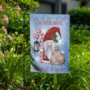 Gnome Santa as a Gnome is Perfect for the season Christmas Flag Gnome Santa as a Gnome is Perfect for the season Christmas Flag