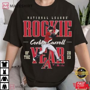 Corbin Carroll Arizona Diamondbacks 2023 Nl Rookie Of The Year T Shirt (2)