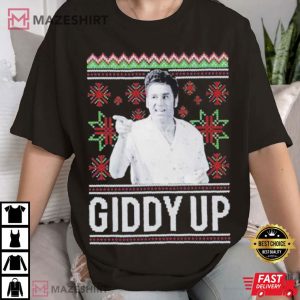 Cosmo Kramer Giddy Up Seinfeld Christmas T Shirt (1)