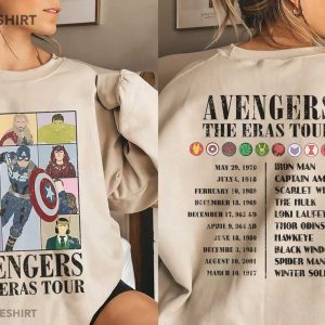 Avengers The Eras Tour MCU T Shirt (2)
