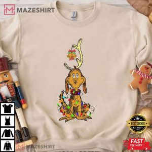 Grinch Reindeer Max Dog Light Unisex T Shirt (2)