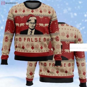 Dwight False The Office Ugly Christmas Sweater