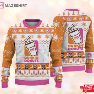 Dunkin Donuts Ugly Christmas Sweater