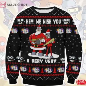 Futurama Bender Ugly Christmas Sweater