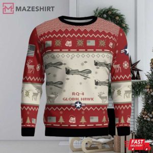 RQ 4 Global Hawk RQ4 Veteran Christmas Gift Ugly Sweater RQ 4 Global Hawk RQ4 Veteran Christmas Gift Ugly Sweater