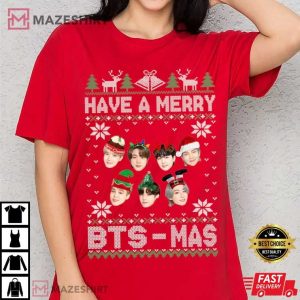 BTS Have A Merry Ugly Christmas T Shirt (3)