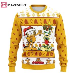 Garfield and Odie Ugly Christmas Sweater Garfield and Odie Ugly Christmas Sweater