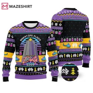 Die Hard Nakatomi Plaza 1988 Ugly Christmas Sweater Die Hard Nakatomi Plaza 1988 Ugly Christmas Sweater