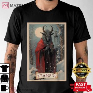 Krampus Tarot Card Design Christmas T Shirt (1)