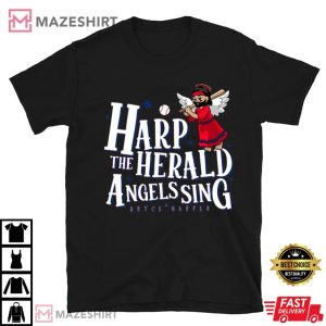 Bryce Harper Harp The Herald Angels Christmas T Shirt (4)