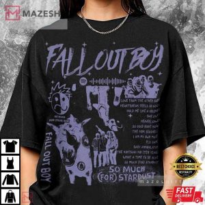 Fall Out Boy So Much Stardust Album 90s T-Shirt