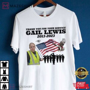 Gail Lewis Thank You for Your Service American Hero T Shirt (3)