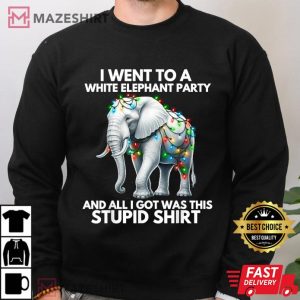 White Elephant Party Christmas T Shirt (3)