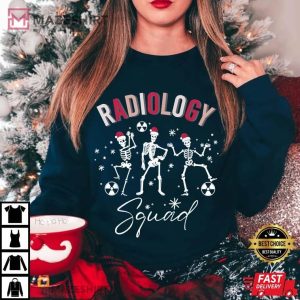 Radiology Squad Skeleton Christmas Radiologist Xray Tech T Shirt (2)