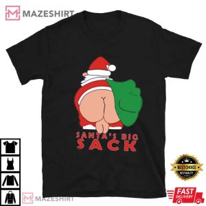 Santa’s Big Sack Christmas Funny T Shirt (1)