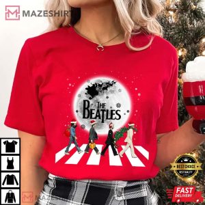 The Beatles Walking Across Abbey Road Christmas T Shirt (1)