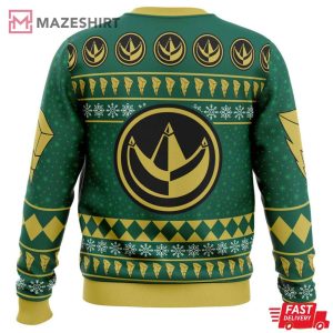 Green Power Ranger Primorpha Dracozordus Ugly Christmas Sweater (3)